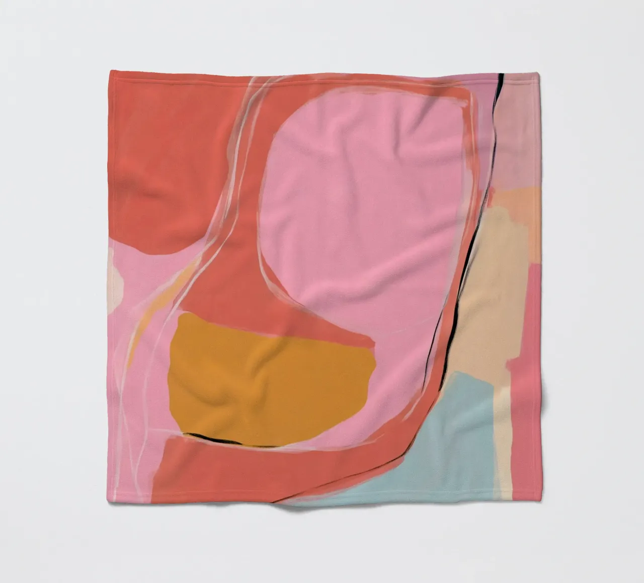 Aree di colore Ritmo coperta in pile da Carina Pop & Pastell