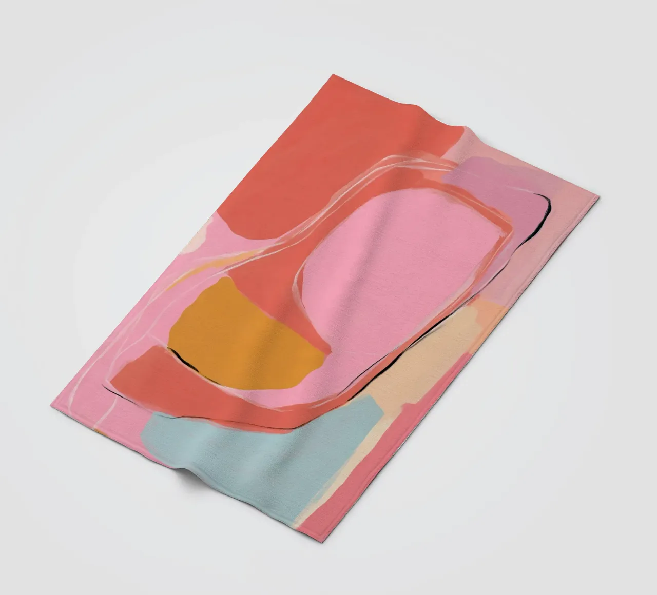 Aree di colore Ritmo coperta in pile da Carina Pop & Pastell