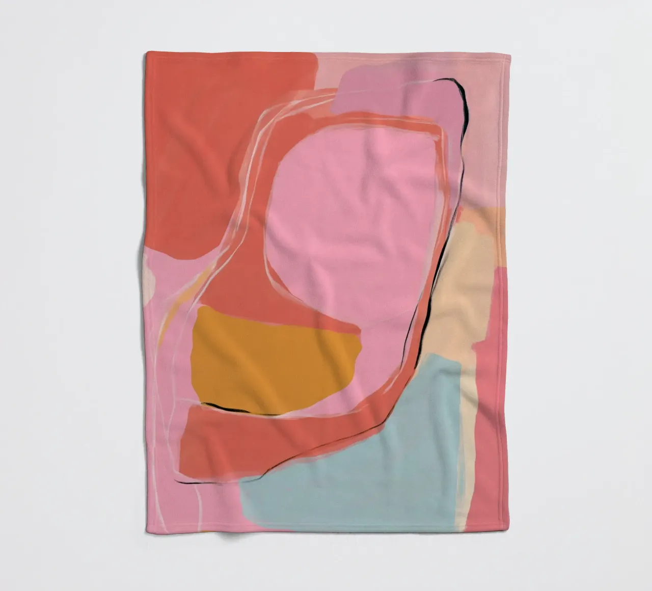 Aree di colore Ritmo coperta in pile da Carina Pop & Pastell