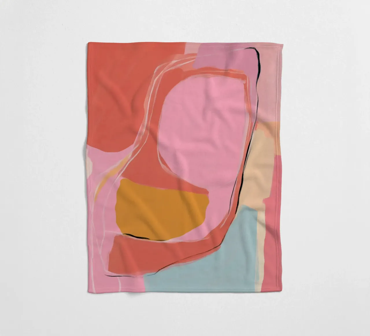 Aree di colore Ritmo coperta in pile da Carina Pop & Pastell