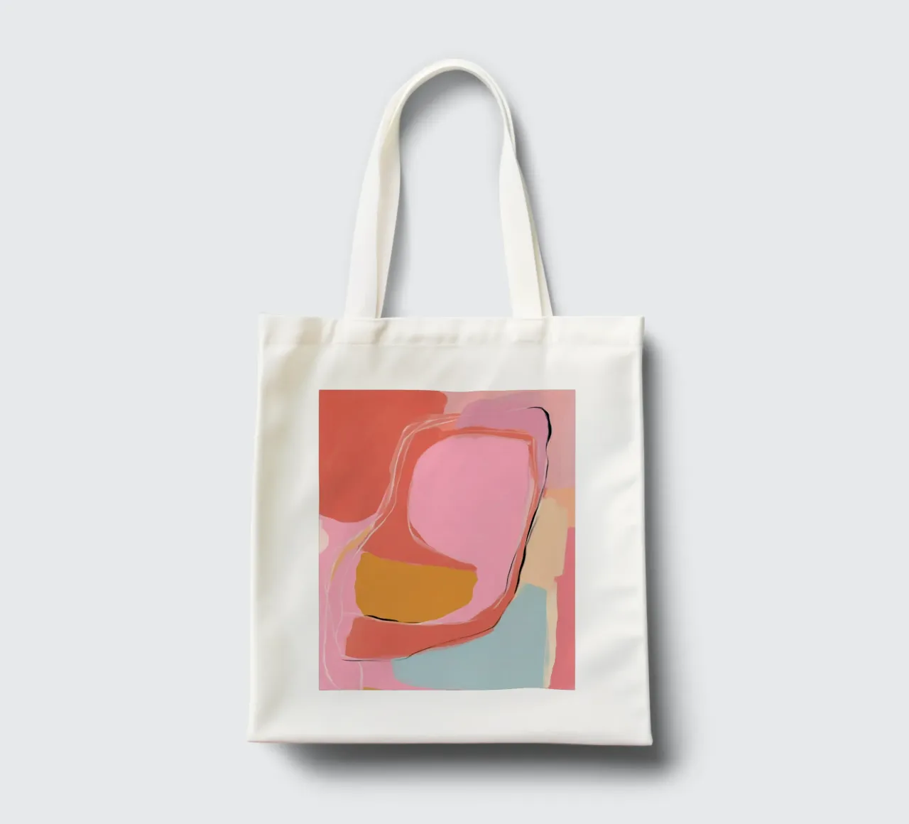 Aree di colore Ritmo borsa in juta da Carina Pop & Pastell
