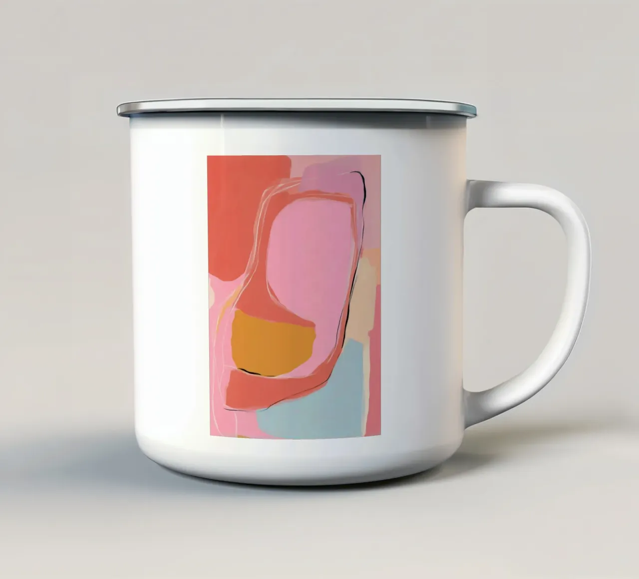 Aree di colore Ritmo tazza in smalto da Carina Pop & Pastell