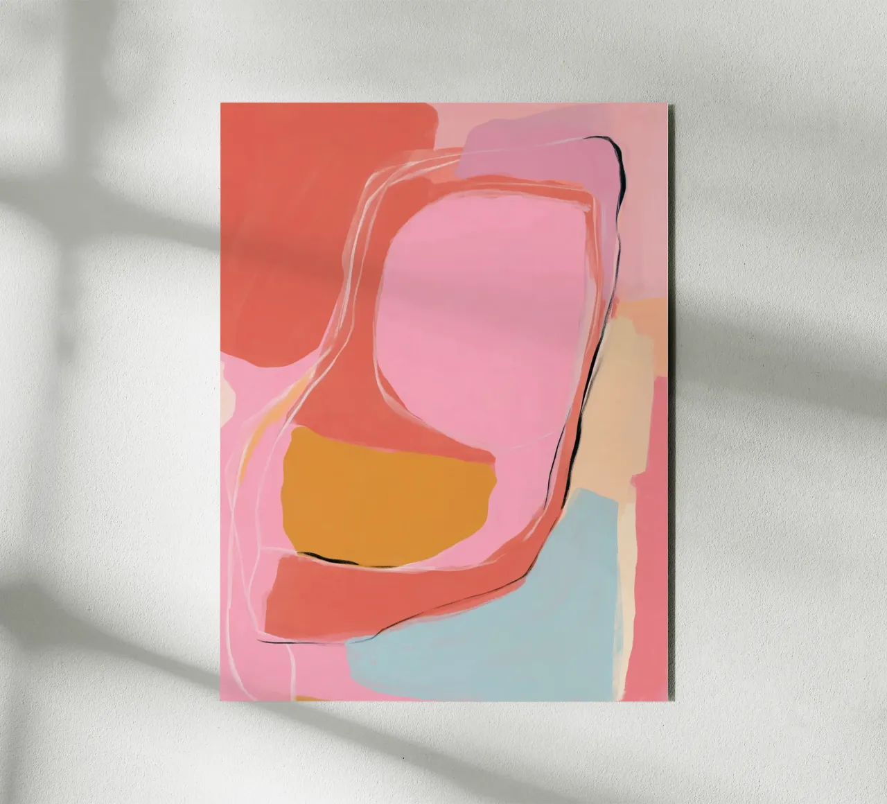 Aree di colore Ritmo alluminio dibond da Carina Pop & Pastell