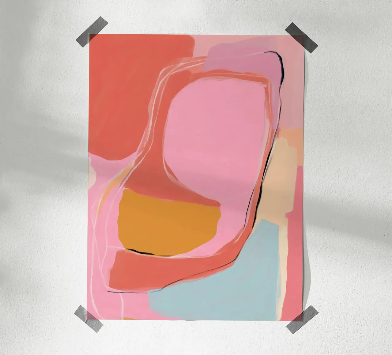 Colour areas Rhythm hahnemühle by Carina Pop & Pastell