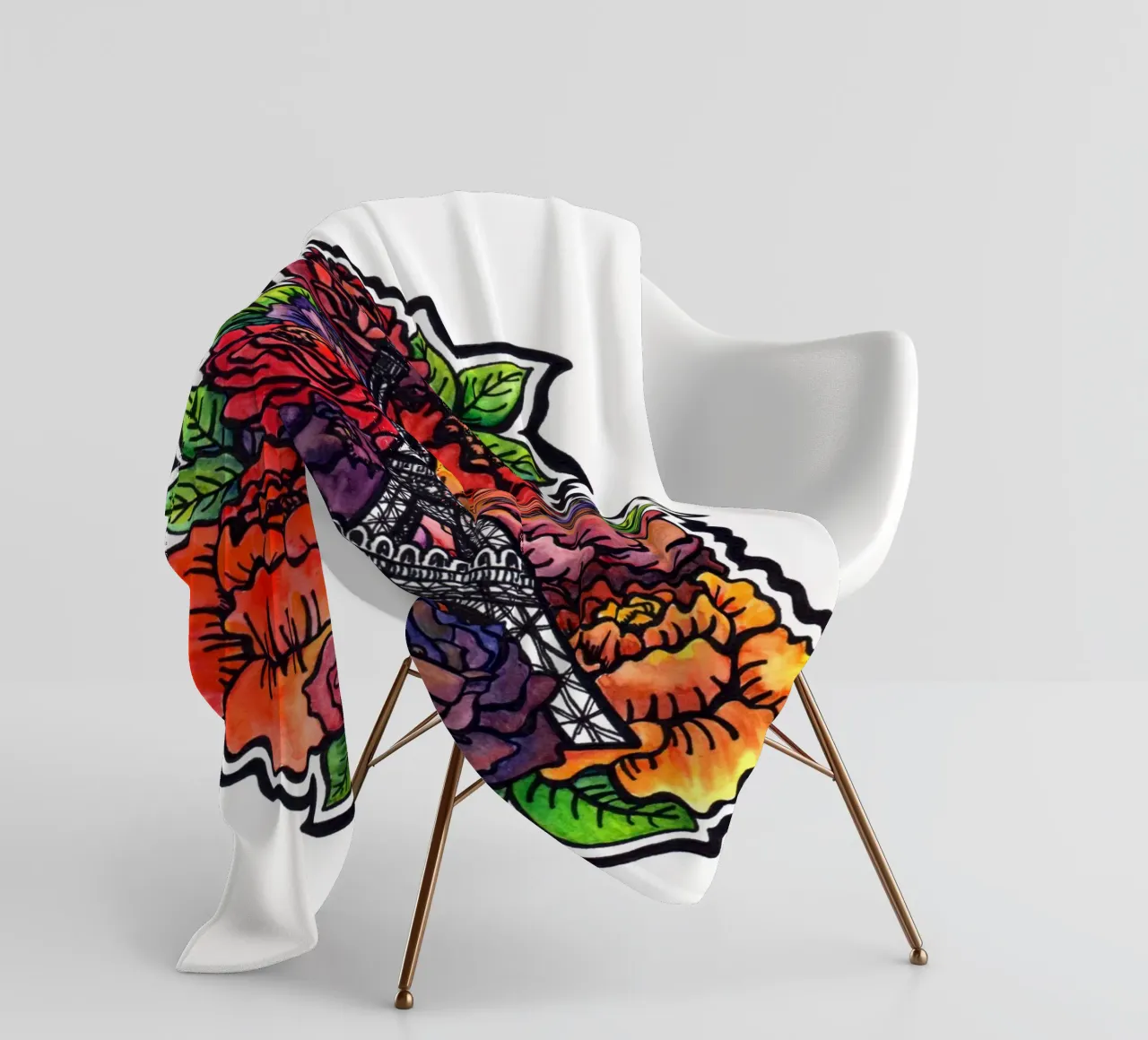 Fiore Torre Eiffel coperta in pile da KP Design