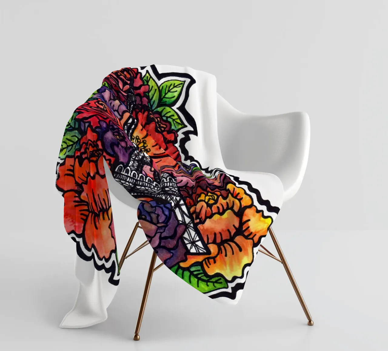 Fiore Torre Eiffel coperta in pile da KP Design