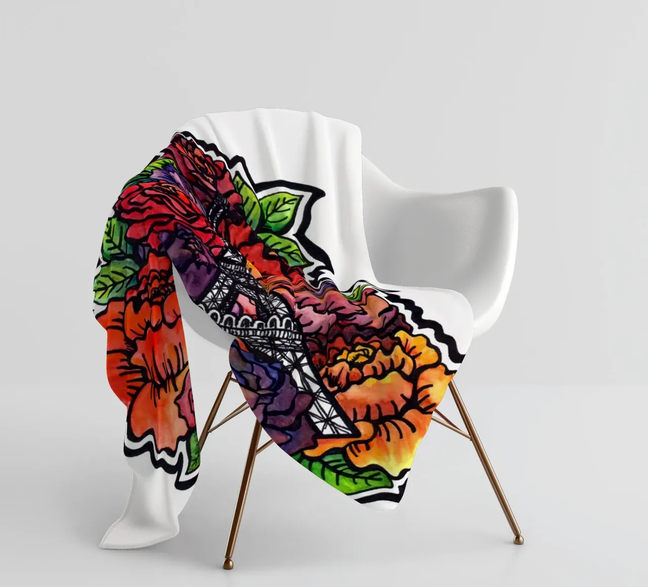 Fiore Torre Eiffel coperta in pile da KP Design