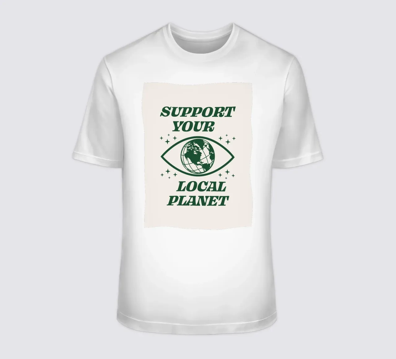 Sostenete il vostro pianeta locale t-shirt da Eco Rebel Creative