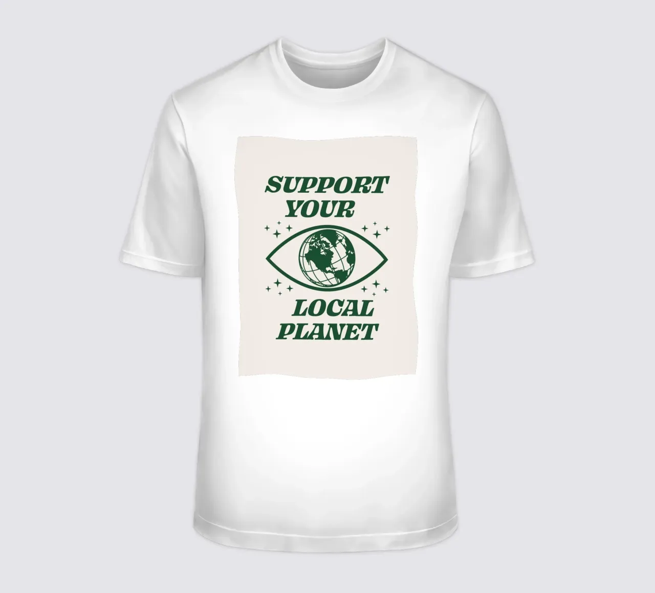 Support your Local Planet t-shirt by Eco Rebel Creative