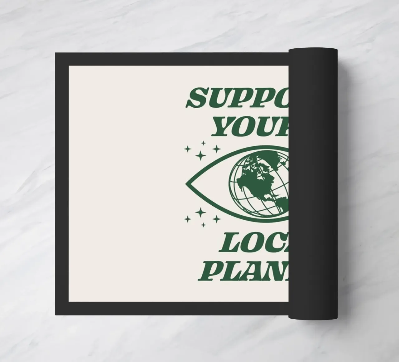 Support your Local Planet doormat by Eco Rebel Creative