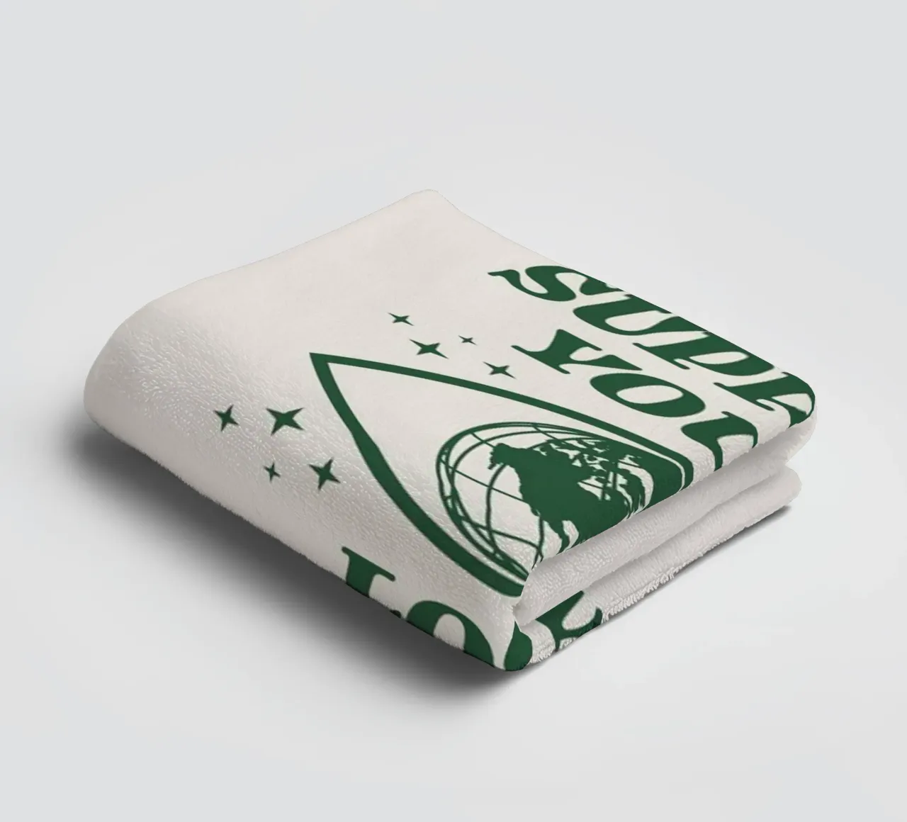Support your Local Planet towel by Eco Rebel Creative