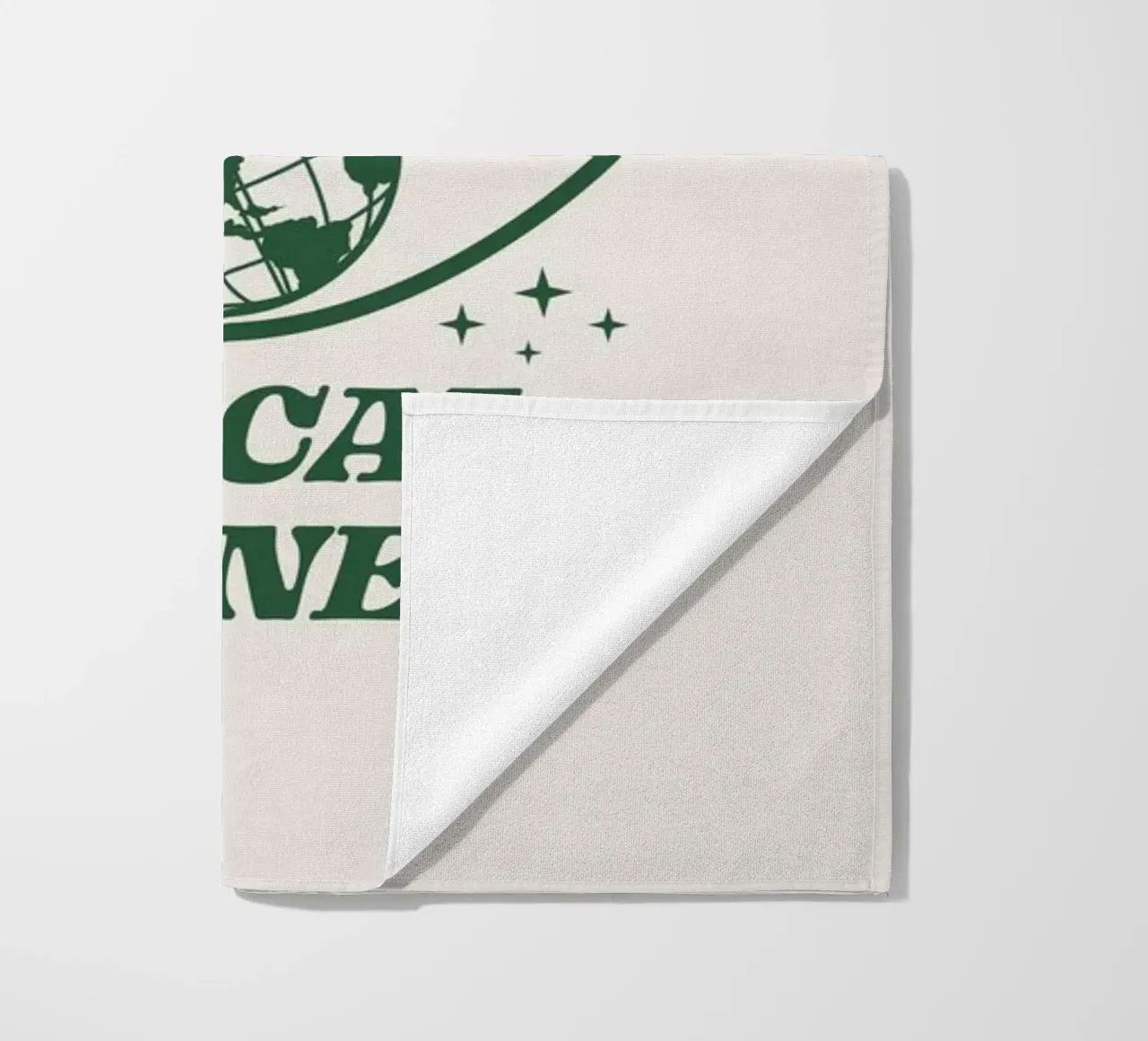Support your Local Planet beach towel by Eco Rebel Creative