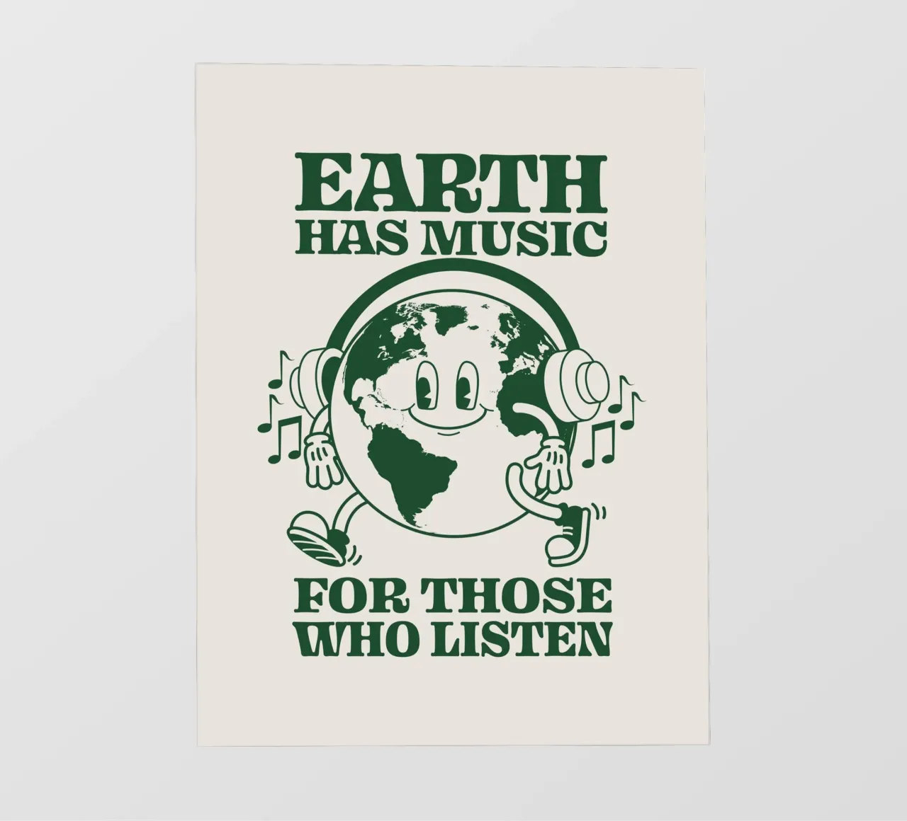 Discoteca silenziosa della Terra telo in pvc da Eco Rebel Creative