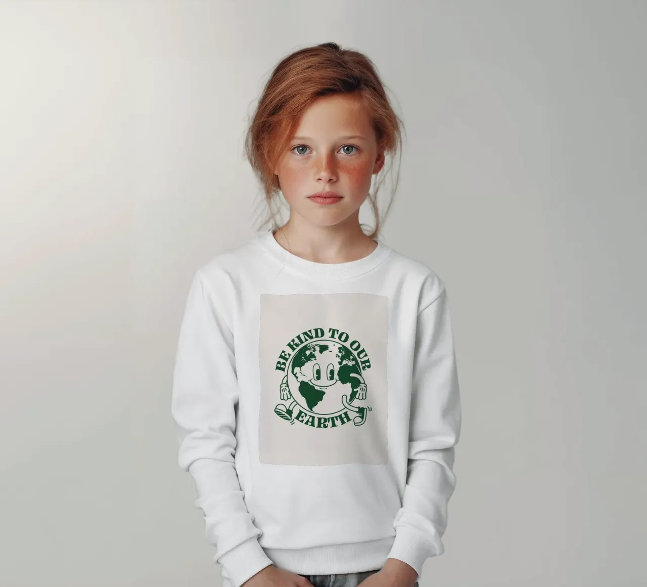 Siate gentili con la nostra Terra felpa bambino da Eco Rebel Creative