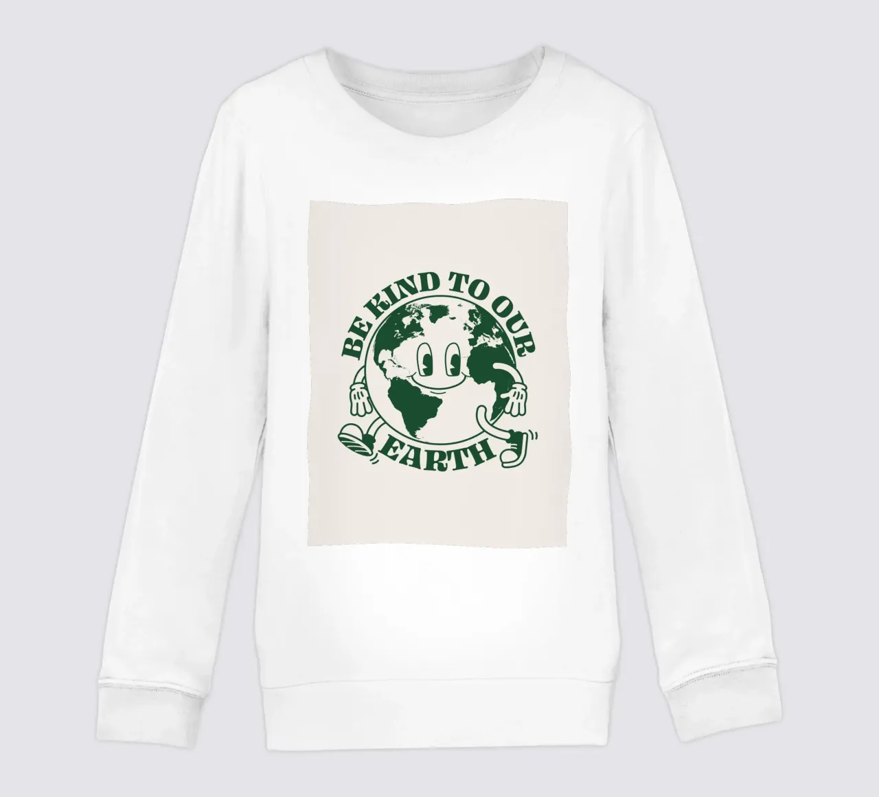 Siate gentili con la nostra Terra felpa bambino da Eco Rebel Creative