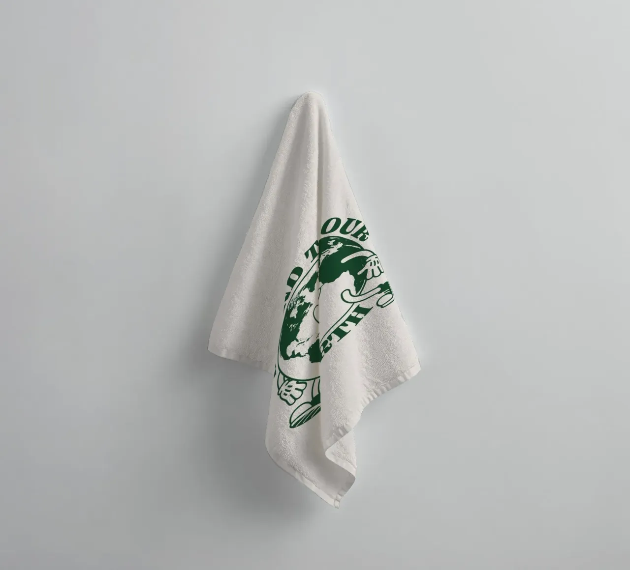 Siate gentili con la nostra Terra asciugamano da bagno da Eco Rebel Creative