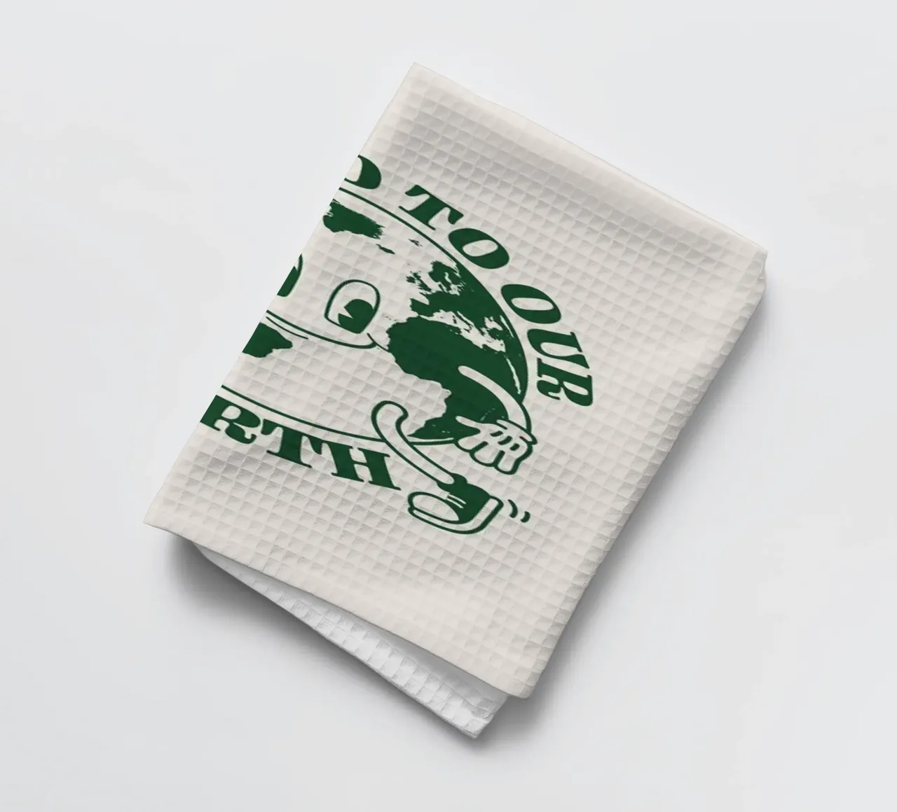 Siate gentili con la nostra Terra canovaccio da cucina da Eco Rebel Creative