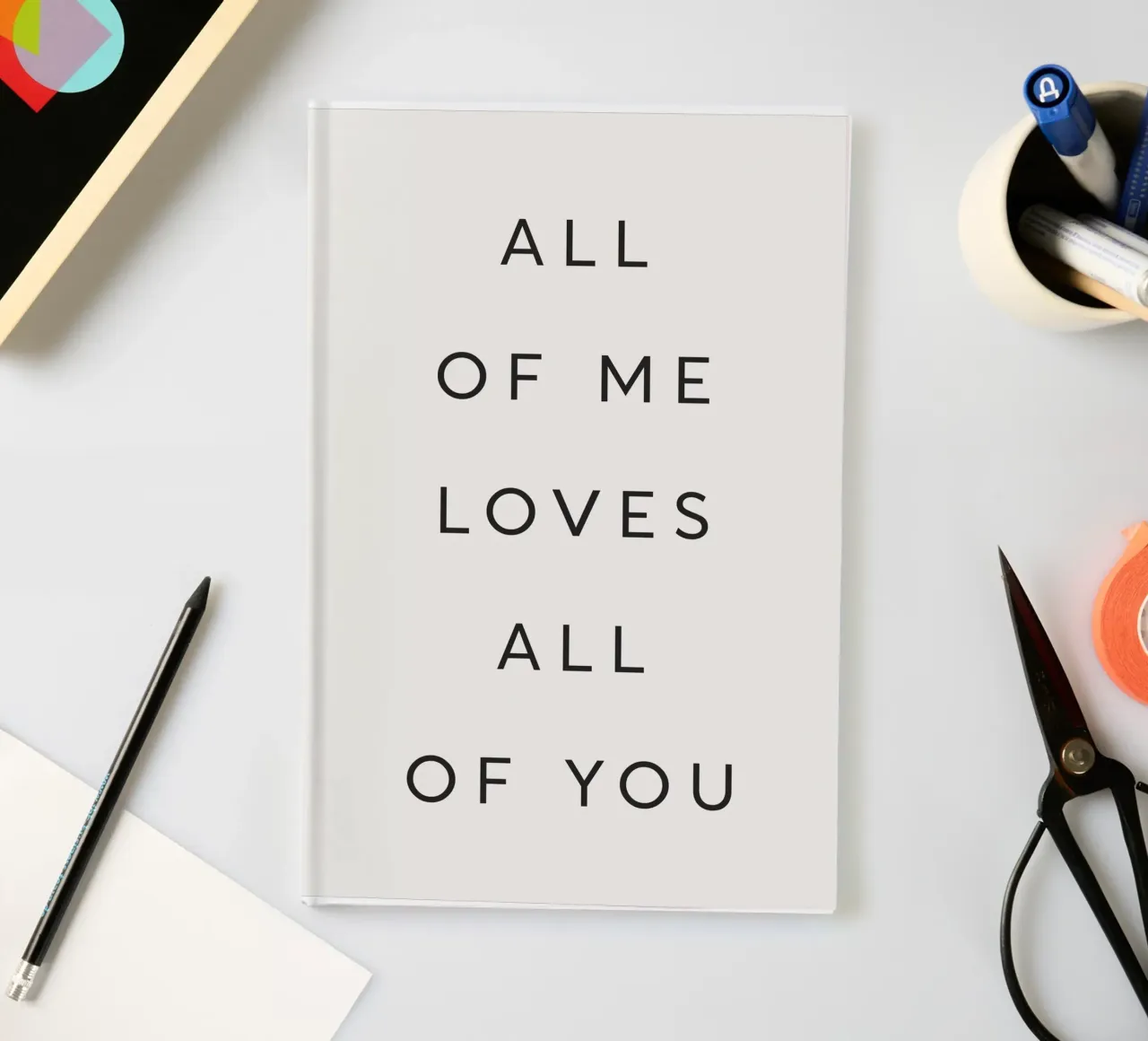 All of Me Loves All of You notebook by Lolly & Roobs