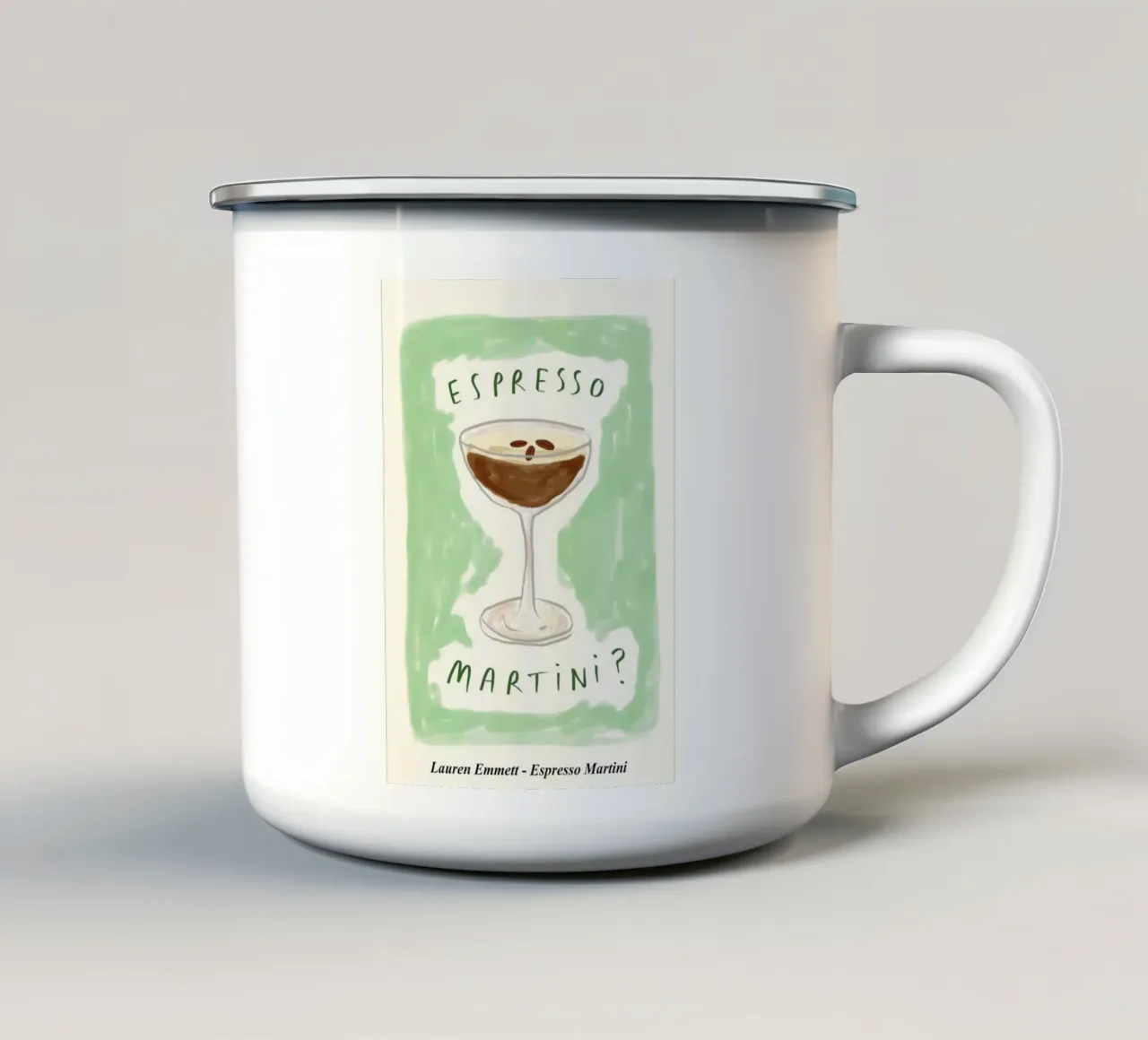Lauren Emmett - Martini espresso tazza in smalto da janna shop