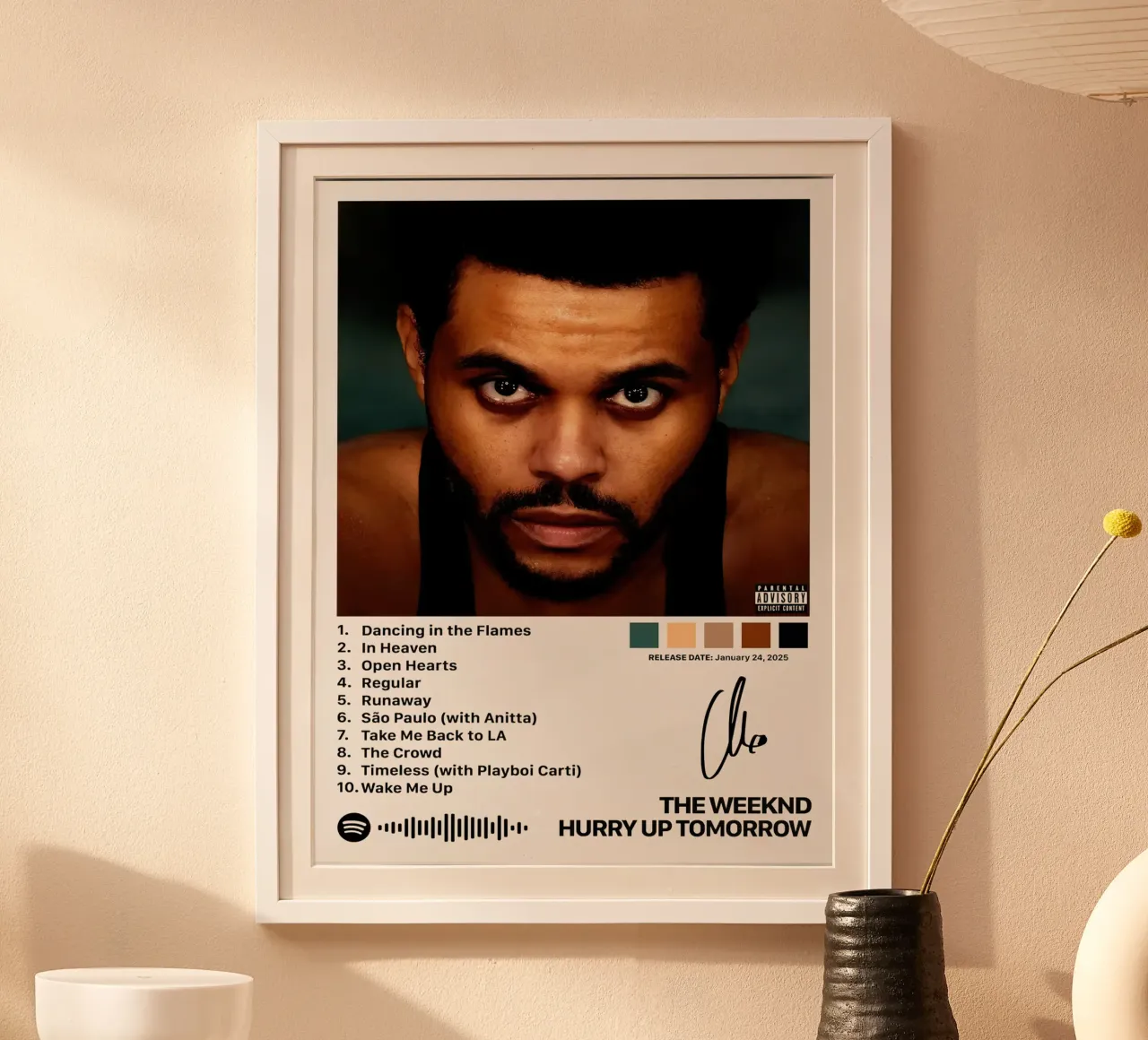 The Weeknd Hurry Up Tomorrow carta hahnemühle da Roronoa7