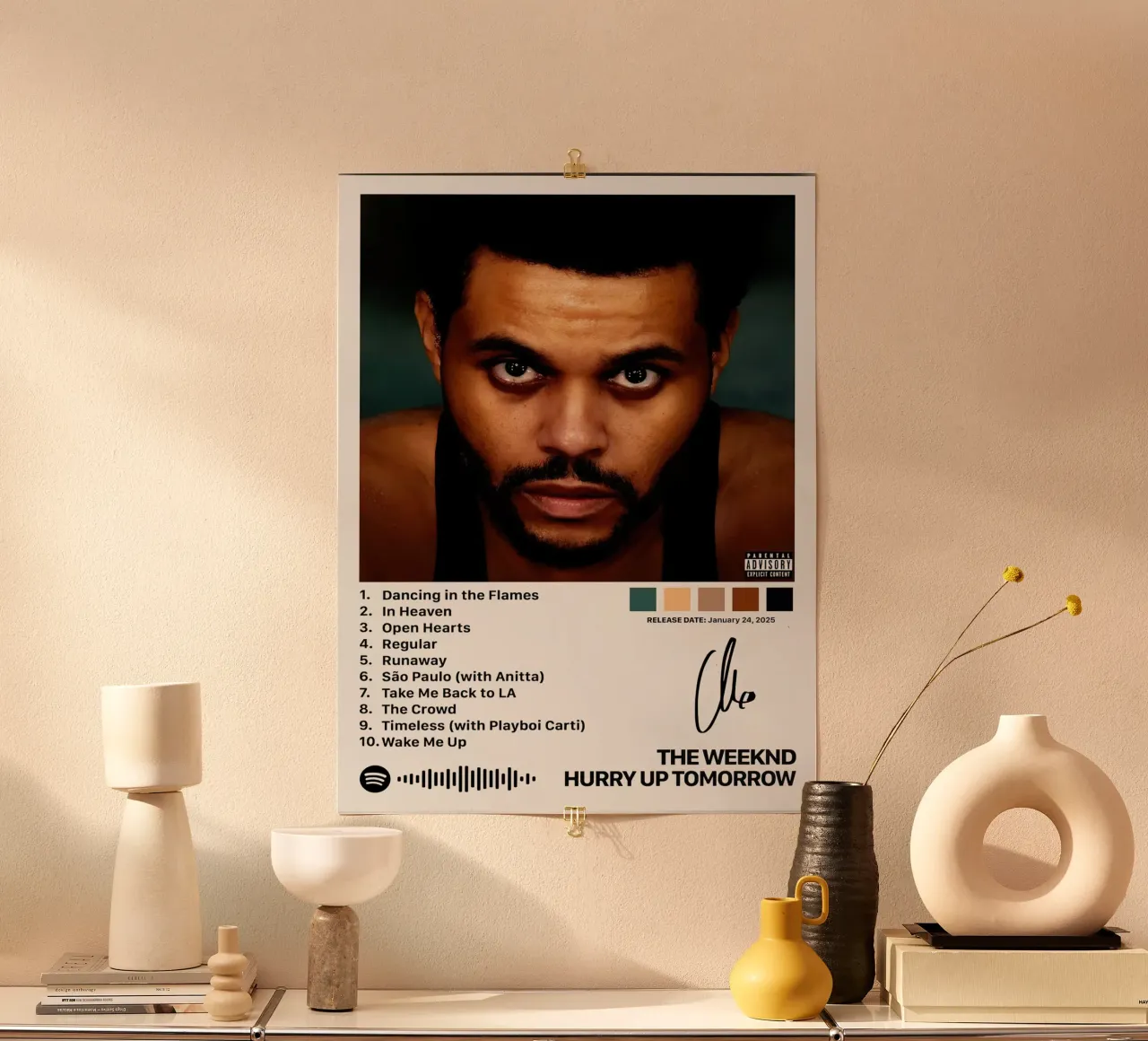 The Weeknd Hurry Up Tomorrow carta hahnemühle da Roronoa7
