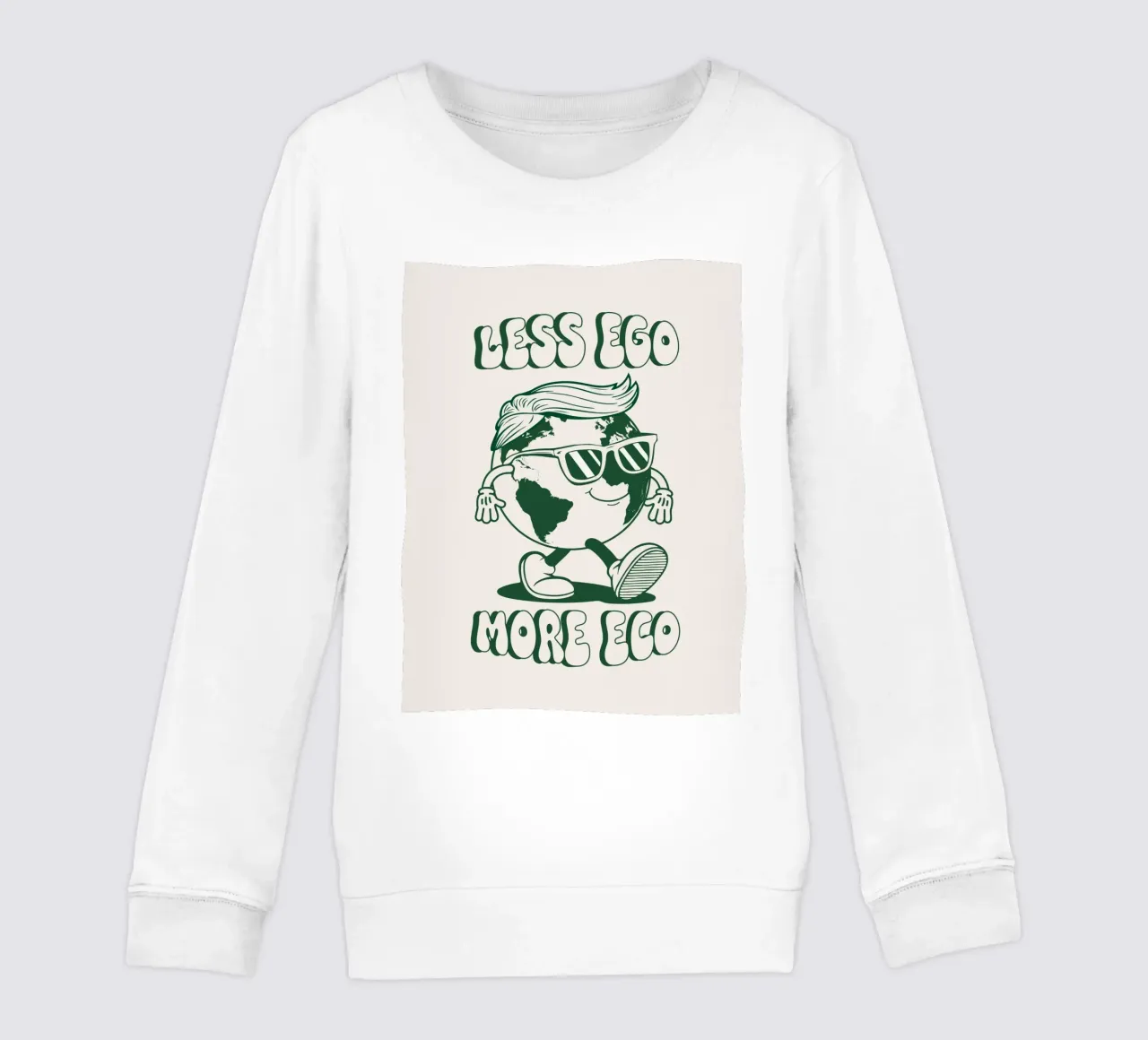 Meno Ego Più Eco felpa bambino da Eco Rebel Creative