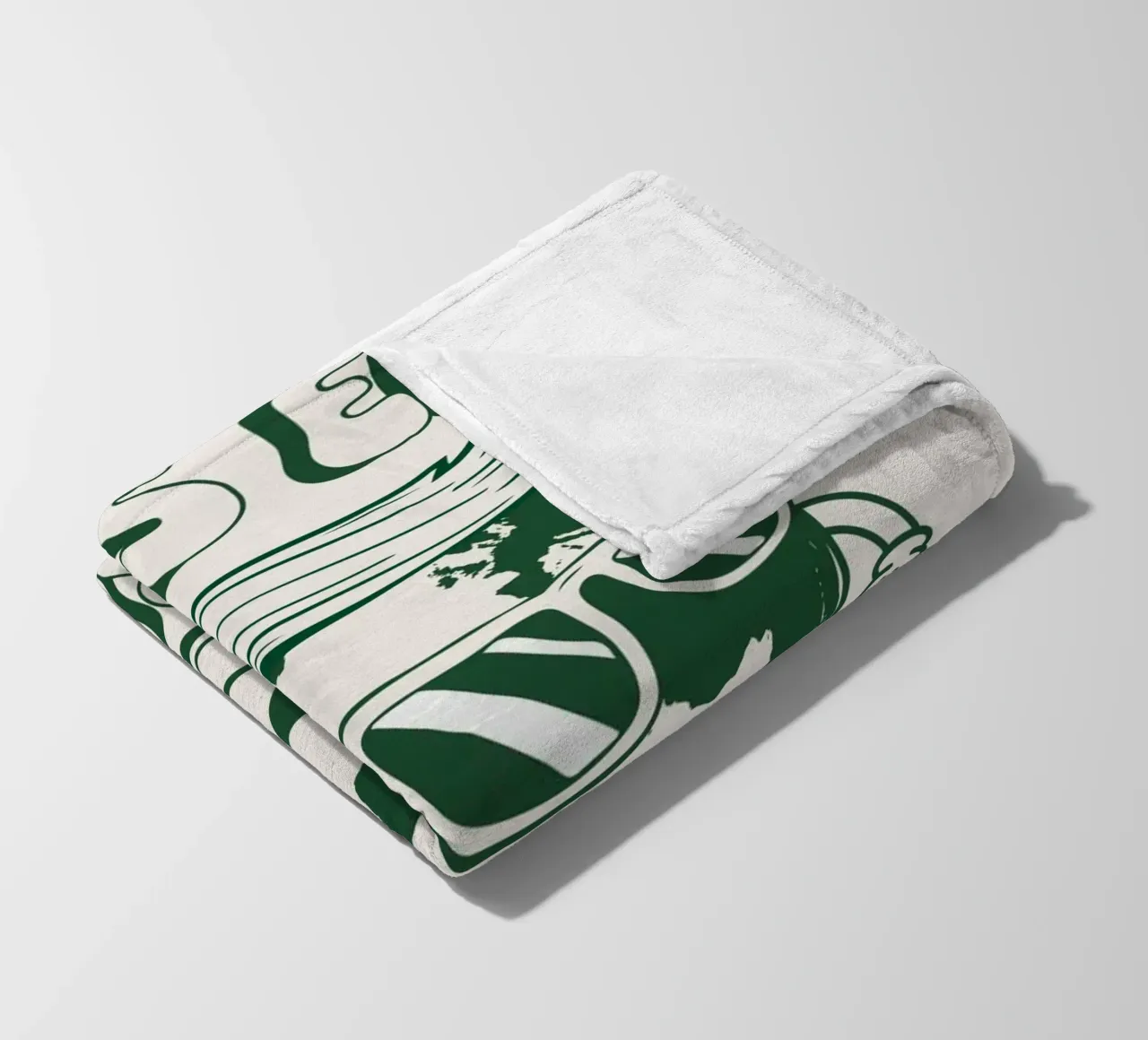 Meno Ego Più Eco coperta in pile da Eco Rebel Creative