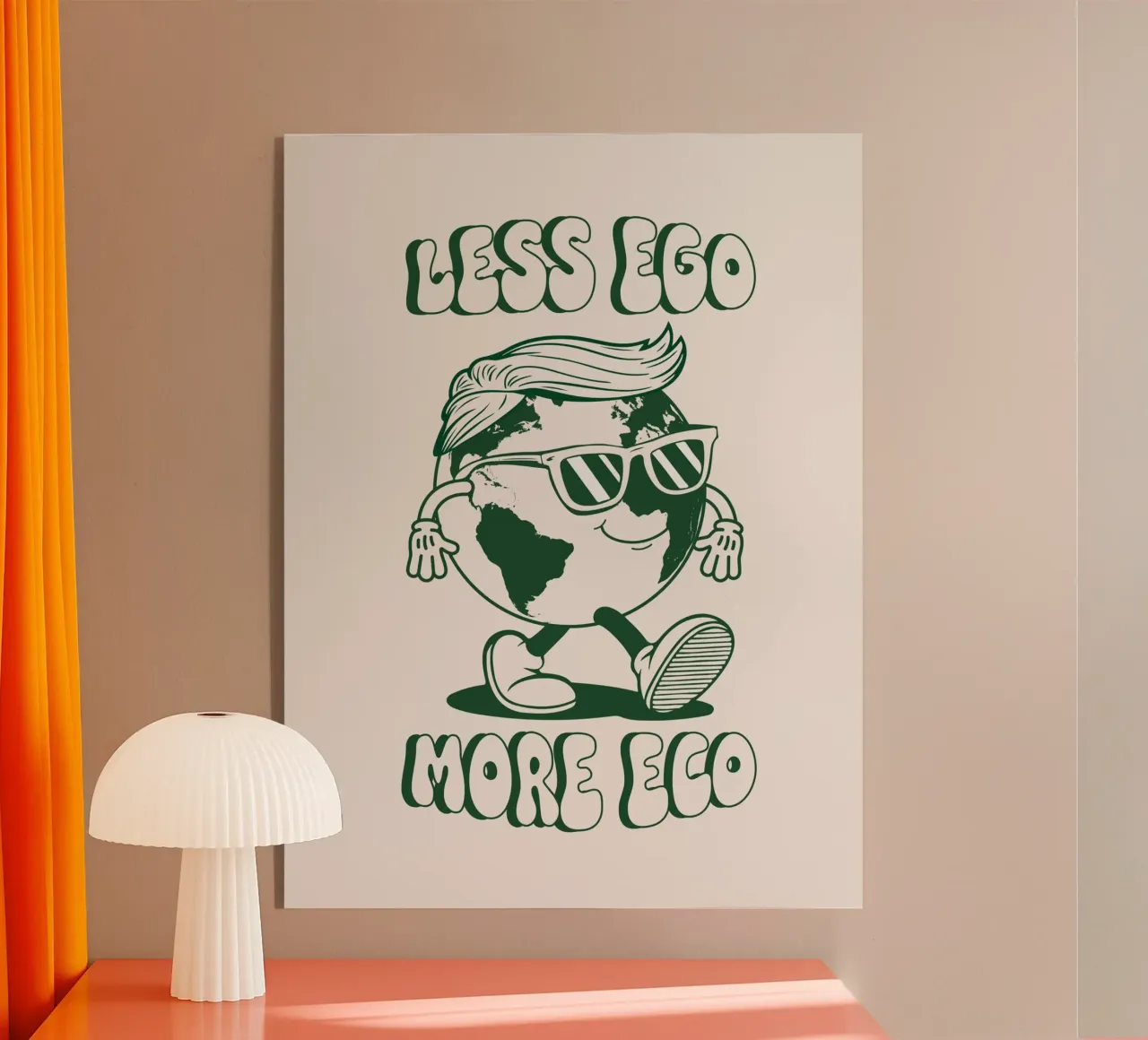 Meno Ego Più Eco plexiglass da Eco Rebel Creative