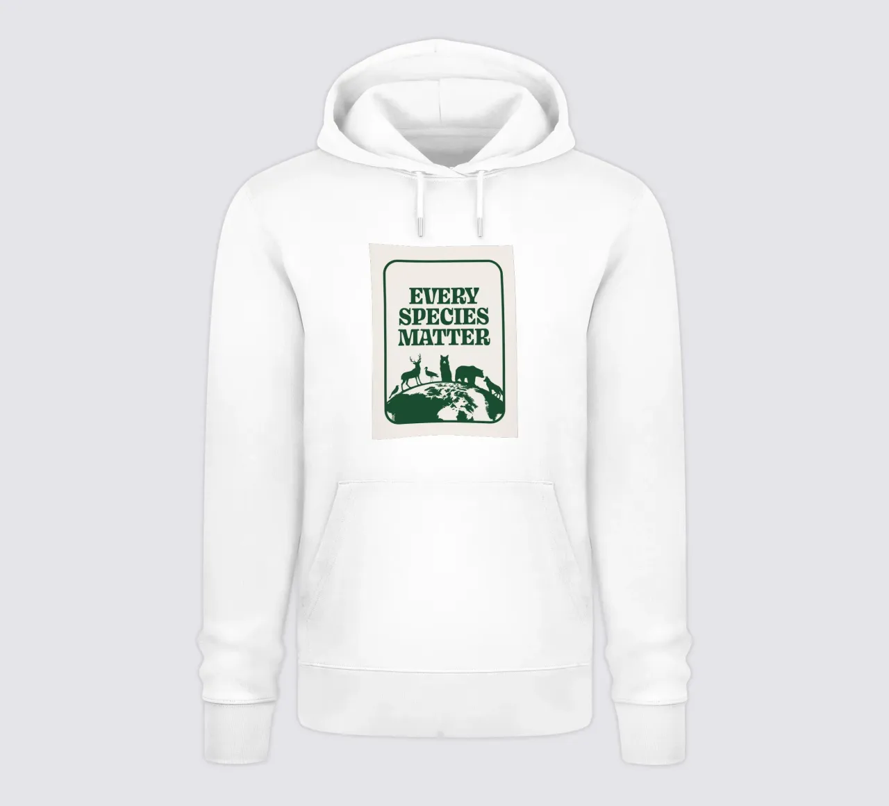 Ogni specie è importante felpa con cappuccio da Eco Rebel Creative