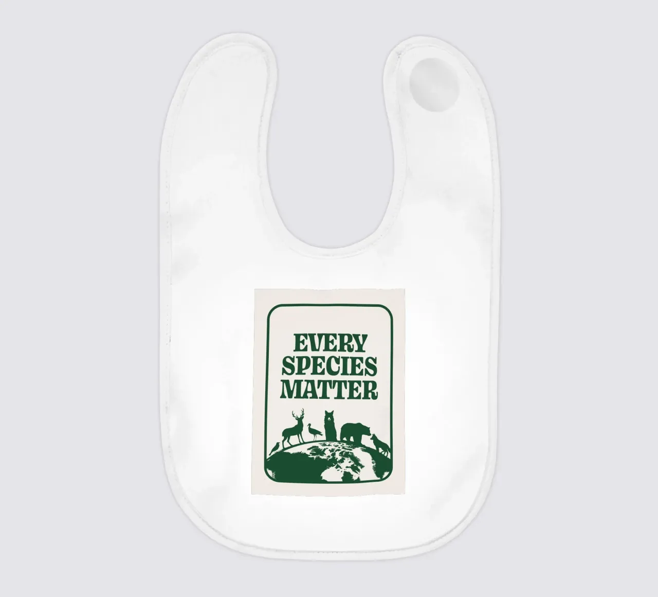 Ogni specie è importante bavaglino da Eco Rebel Creative