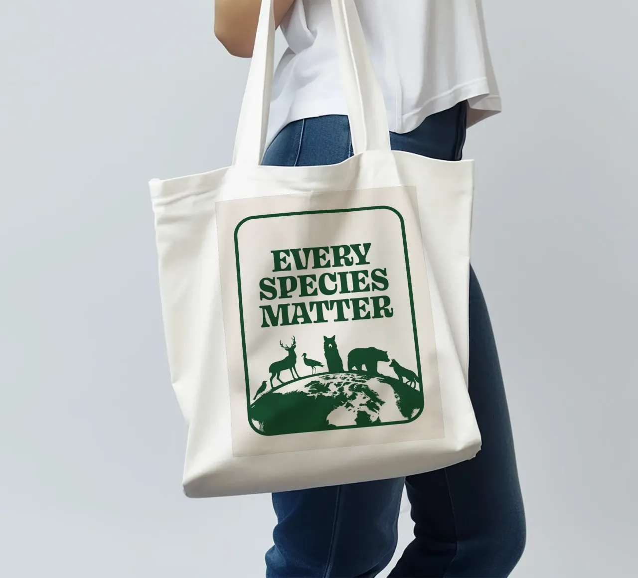 Ogni specie è importante borsa in juta da Eco Rebel Creative