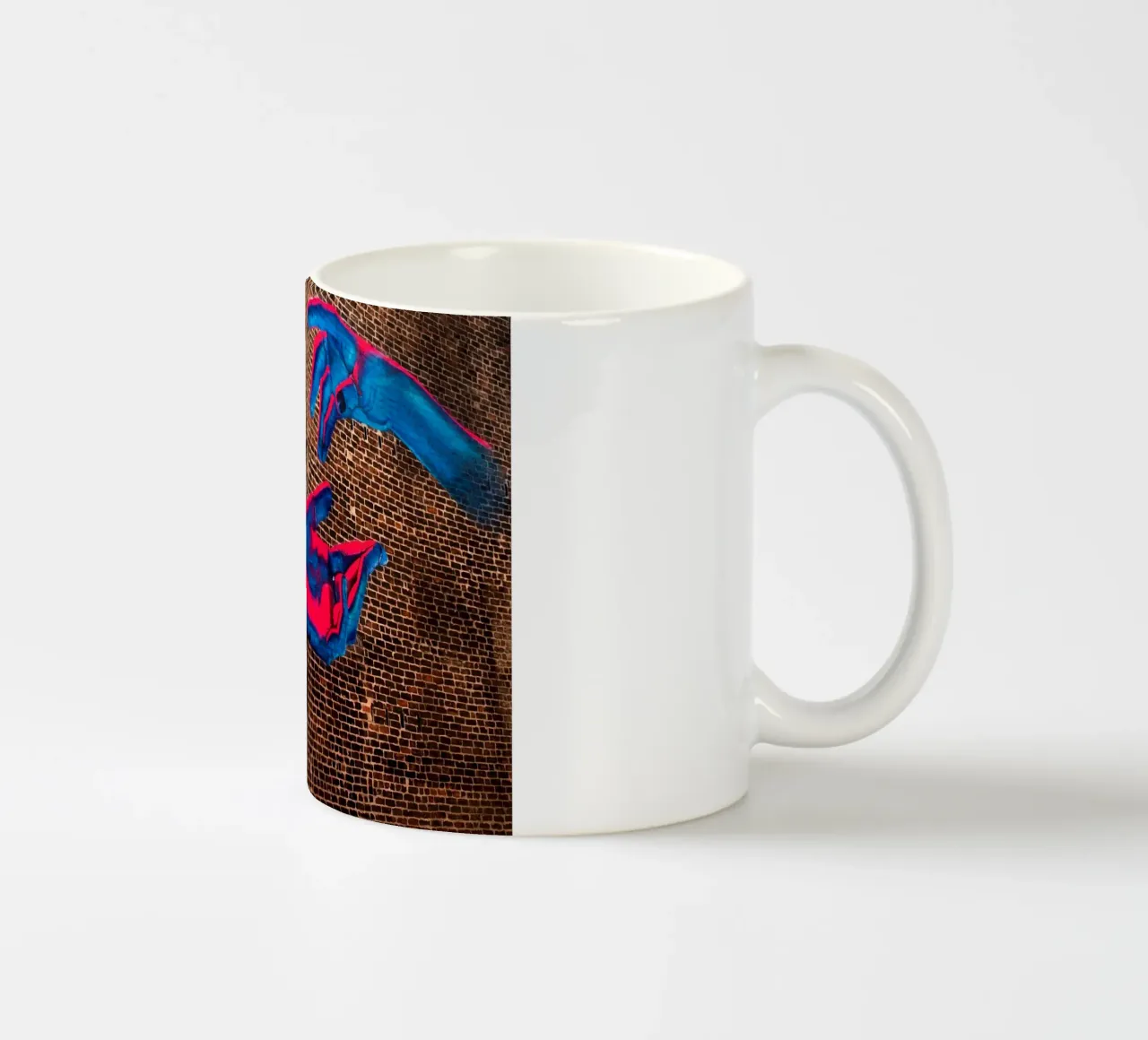 arte di strada, mani colorate a Manchaster (Inghilterra) tazza in ceramica da atmospheric pictures