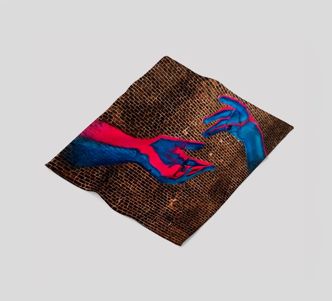 arte di strada, mani colorate a Manchaster (Inghilterra) coperta in pile da atmospheric pictures