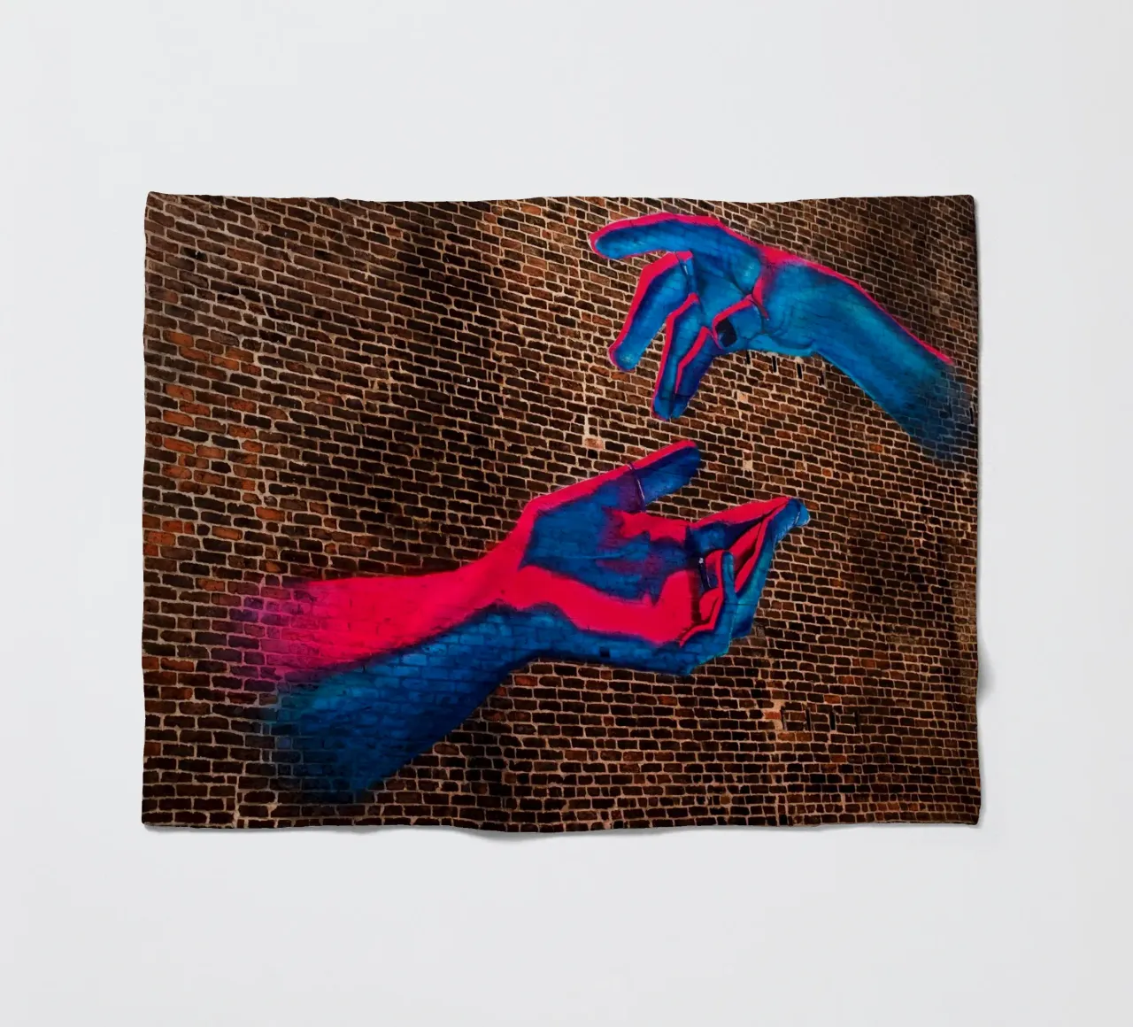 arte di strada, mani colorate a Manchaster (Inghilterra) coperta in pile da atmospheric pictures