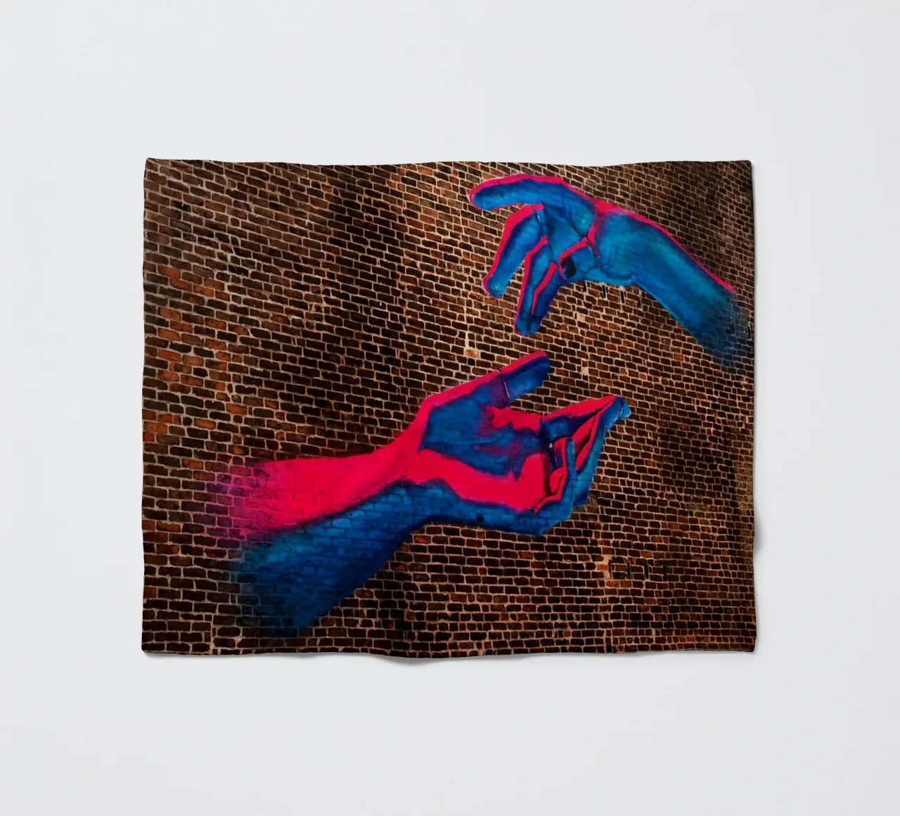 arte di strada, mani colorate a Manchaster (Inghilterra) coperta in pile da atmospheric pictures
