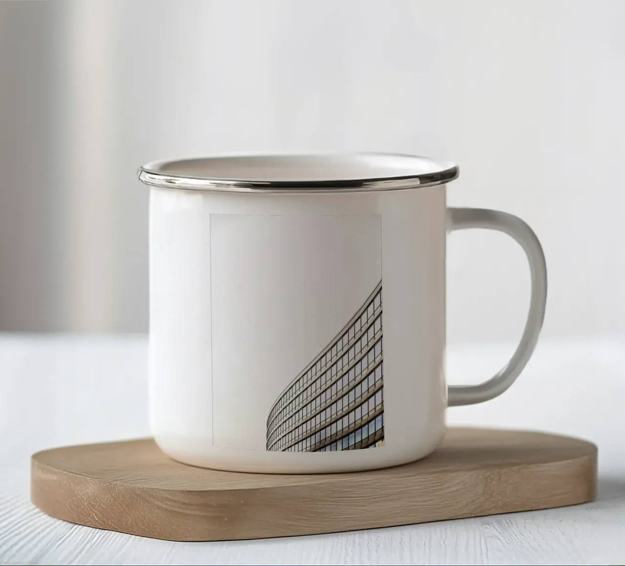 Architettura da Manchaster (Inghilterra) tazza in smalto da atmospheric pictures