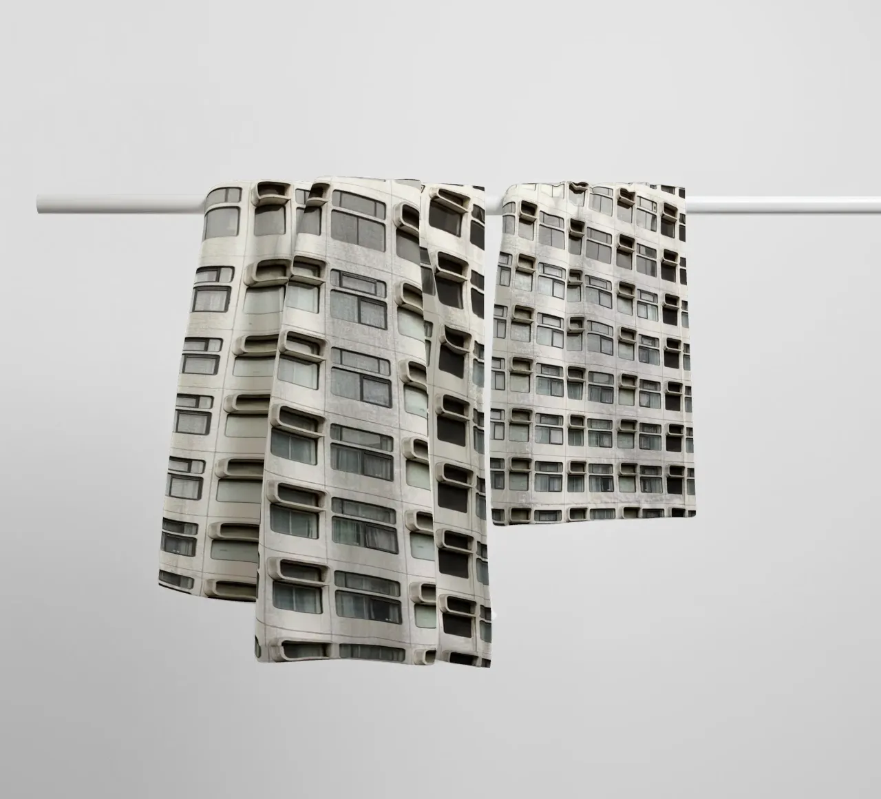 Modern architecture from Manchaster (England) towel by atmospheric pictures