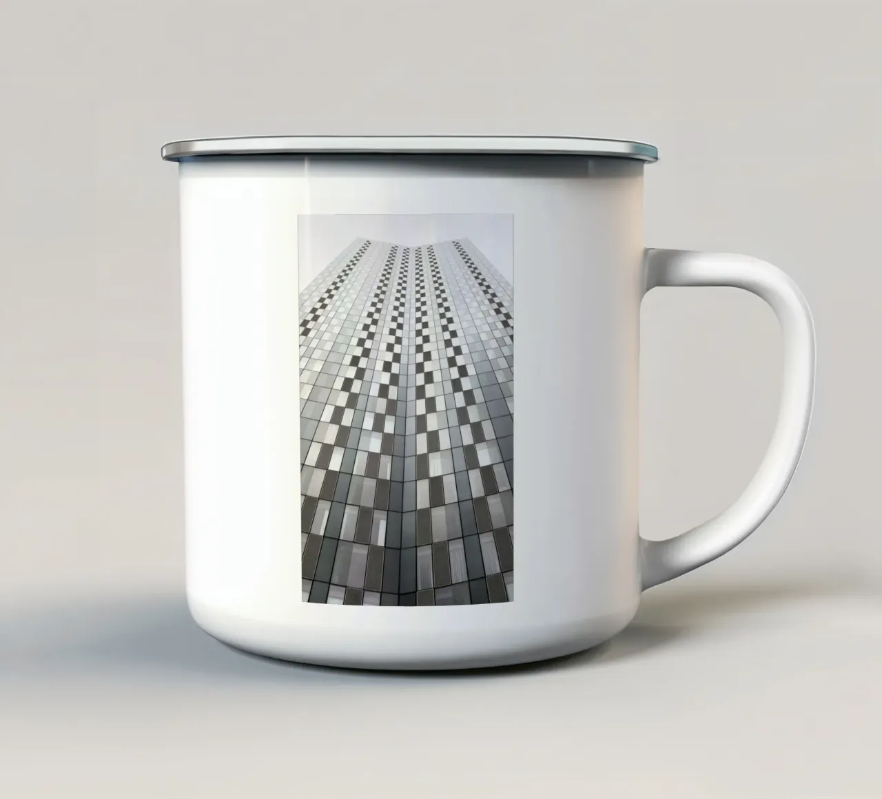 Architettura moderna da Manchaster (Inghilterra) tazza in smalto da art picture