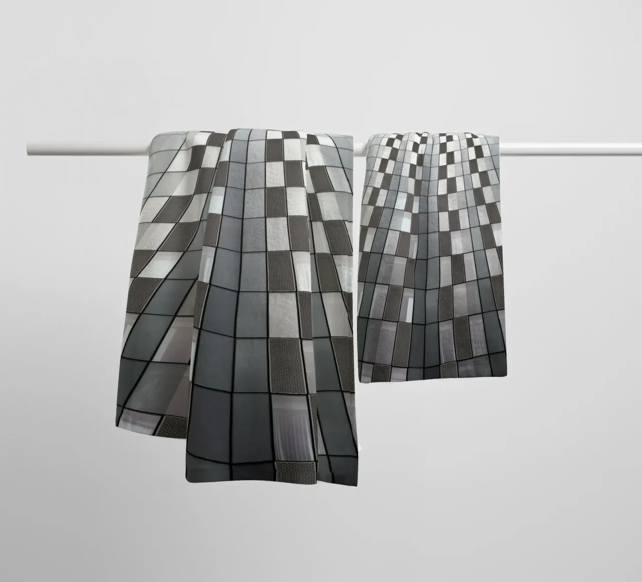 Modern architecture from Manchaster (England) towel by atmospheric pictures