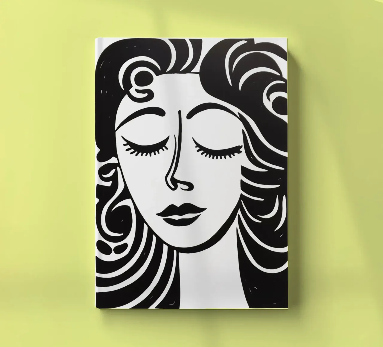 Ritratto minimalista di una donna sognante in bianco e nero diario da Autofocus