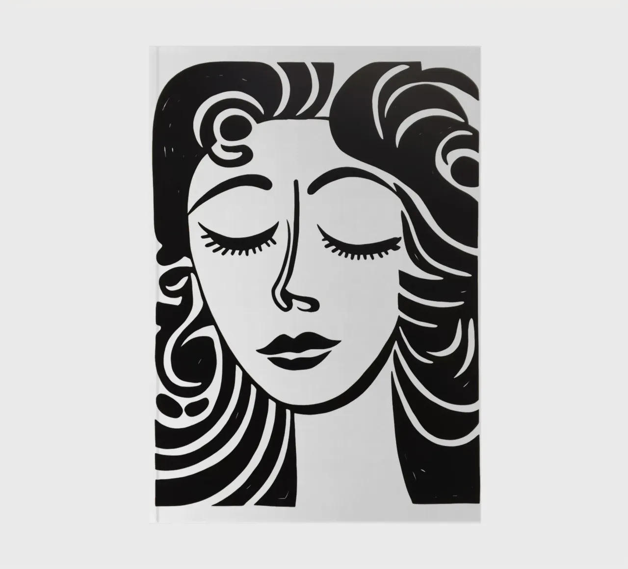 Ritratto minimalista di una donna sognante in bianco e nero diario da Autofocus
