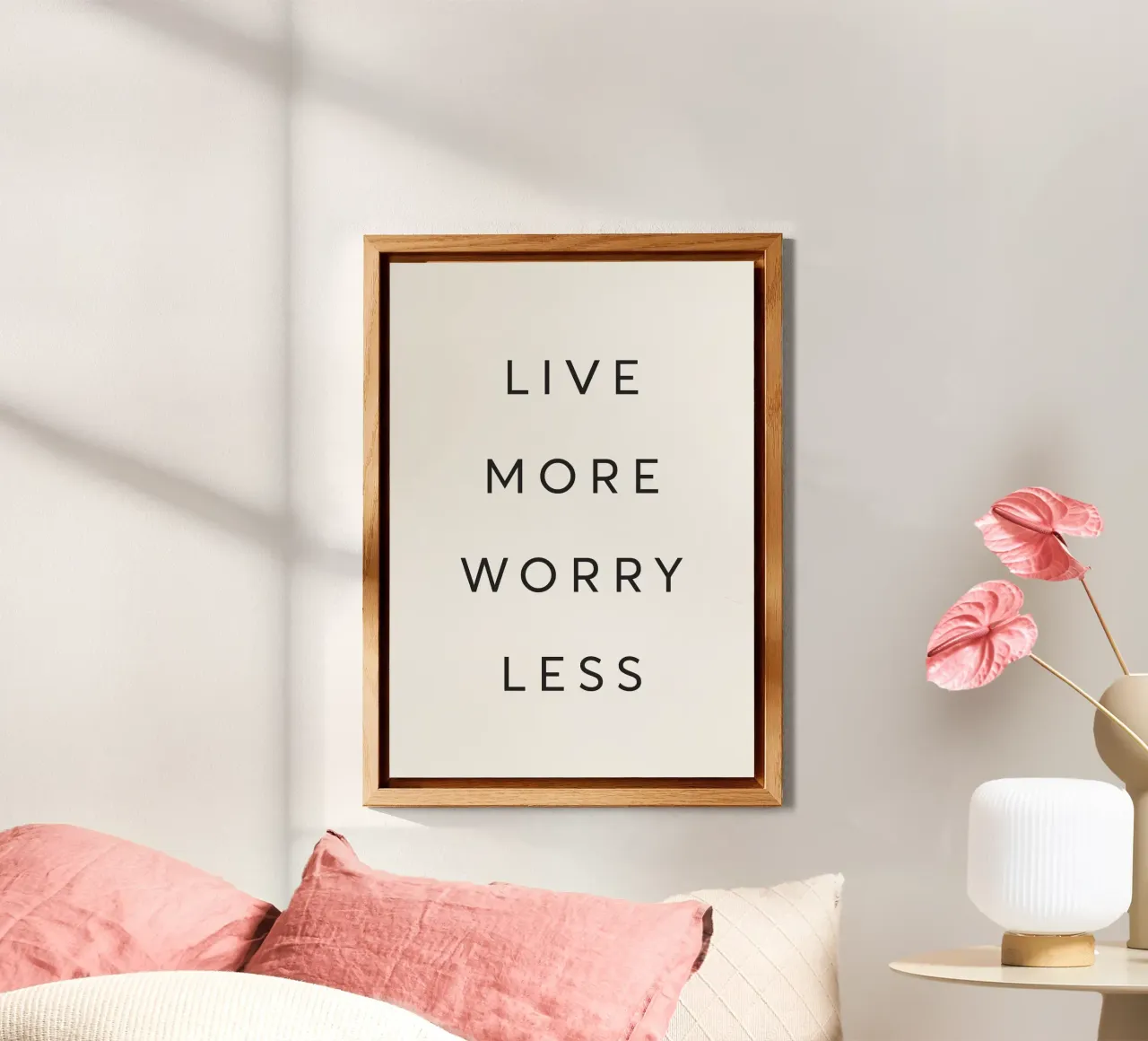 Vivere di più - preoccuparsi di meno alluminio dibond da Lolly & Roobs