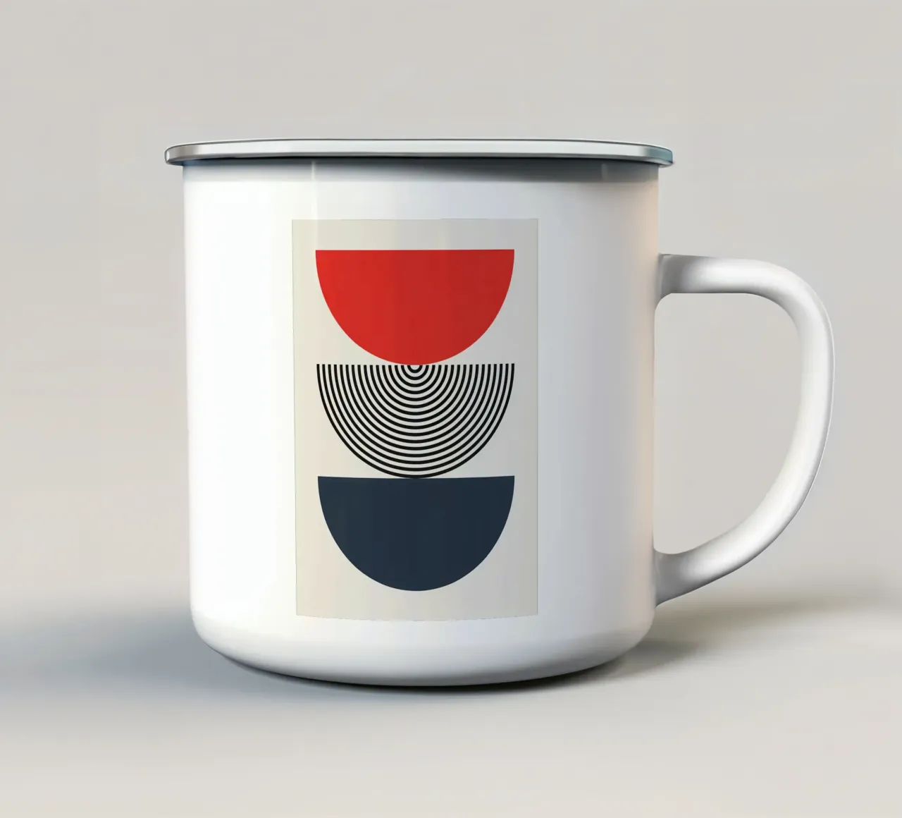 Minimalista tazza in smalto da Noah Bouchard