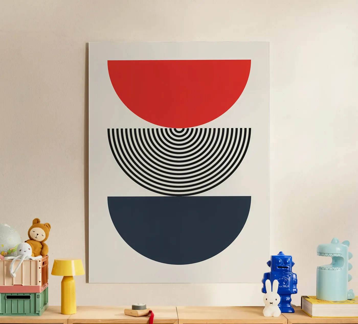 Minimalistisch acryl van Noah Bouchard