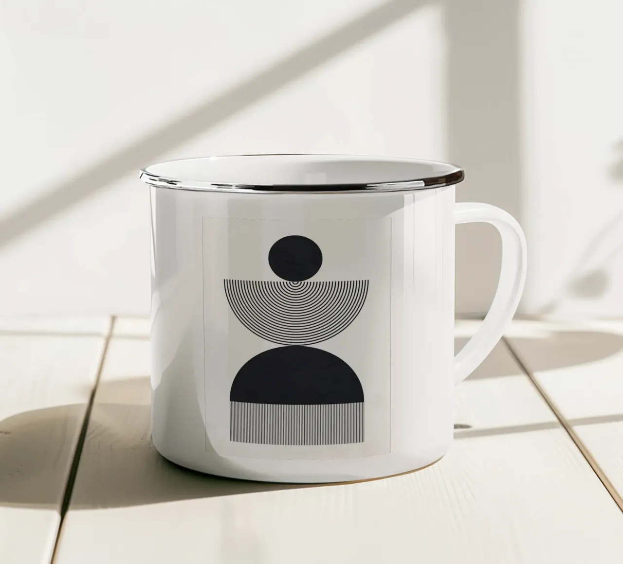 Minimalista tazza in smalto da Noah Bouchard