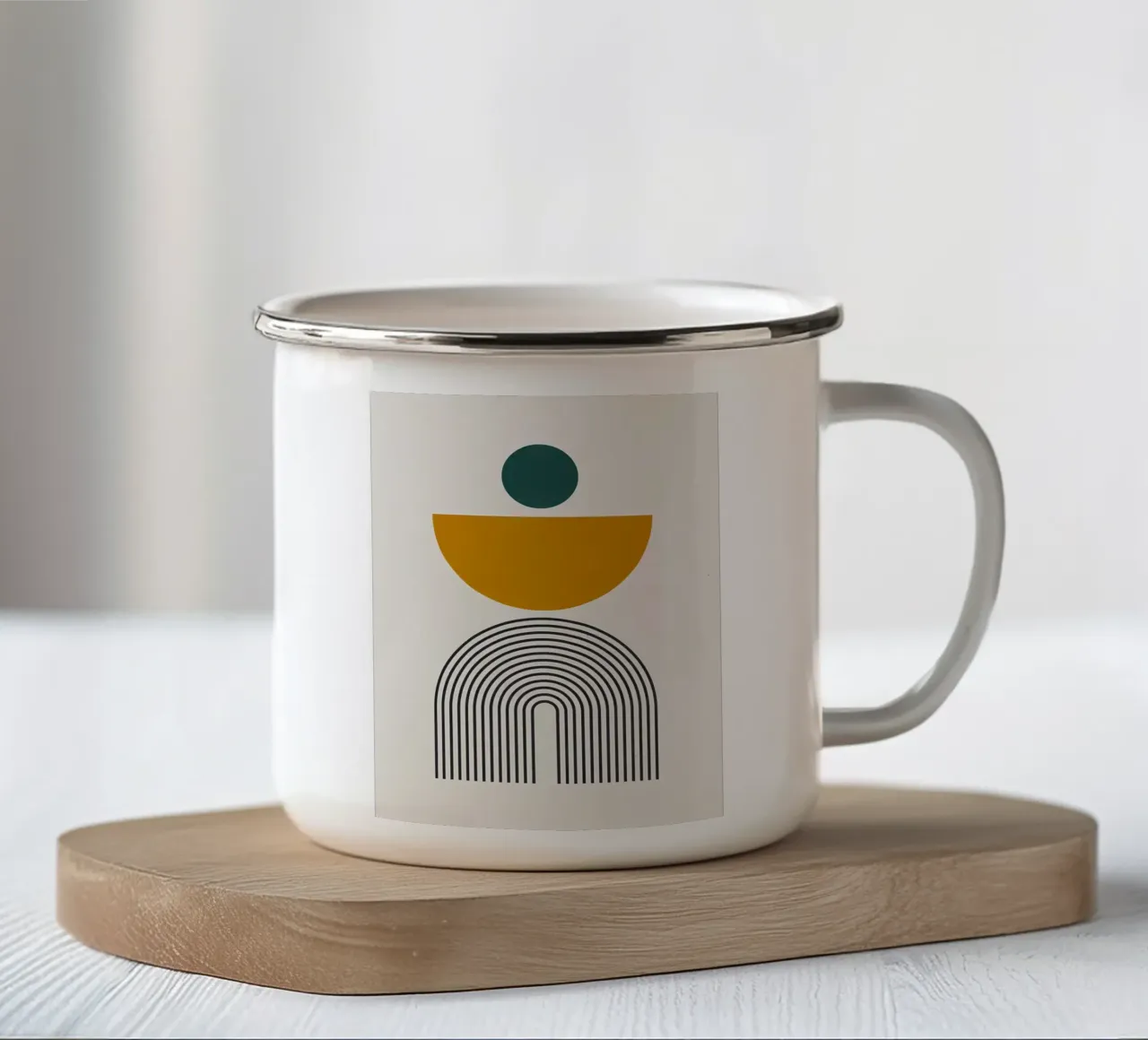 Minimalista tazza in smalto da Noah Bouchard