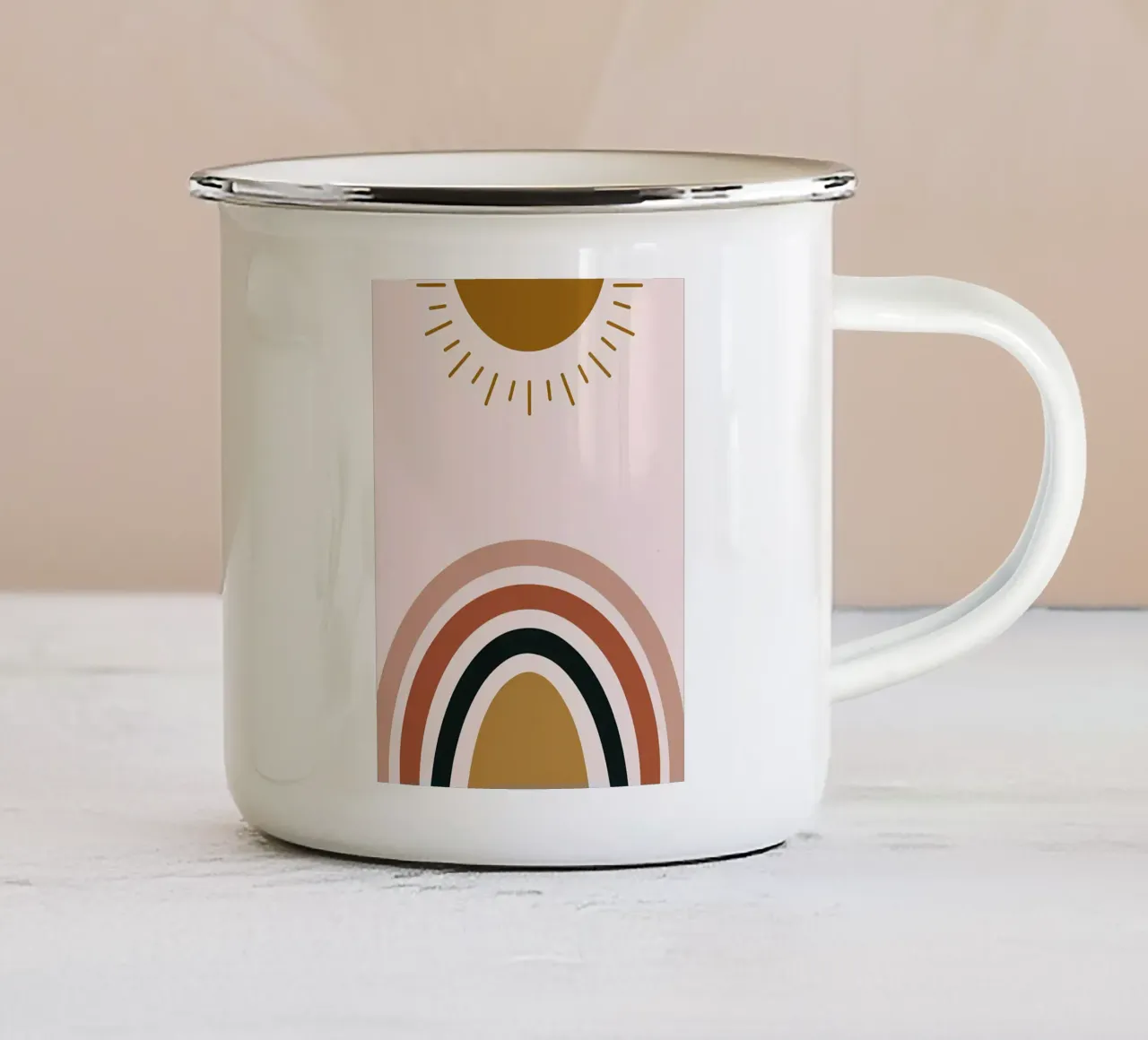 Minimalista tazza in smalto da Noah Bouchard