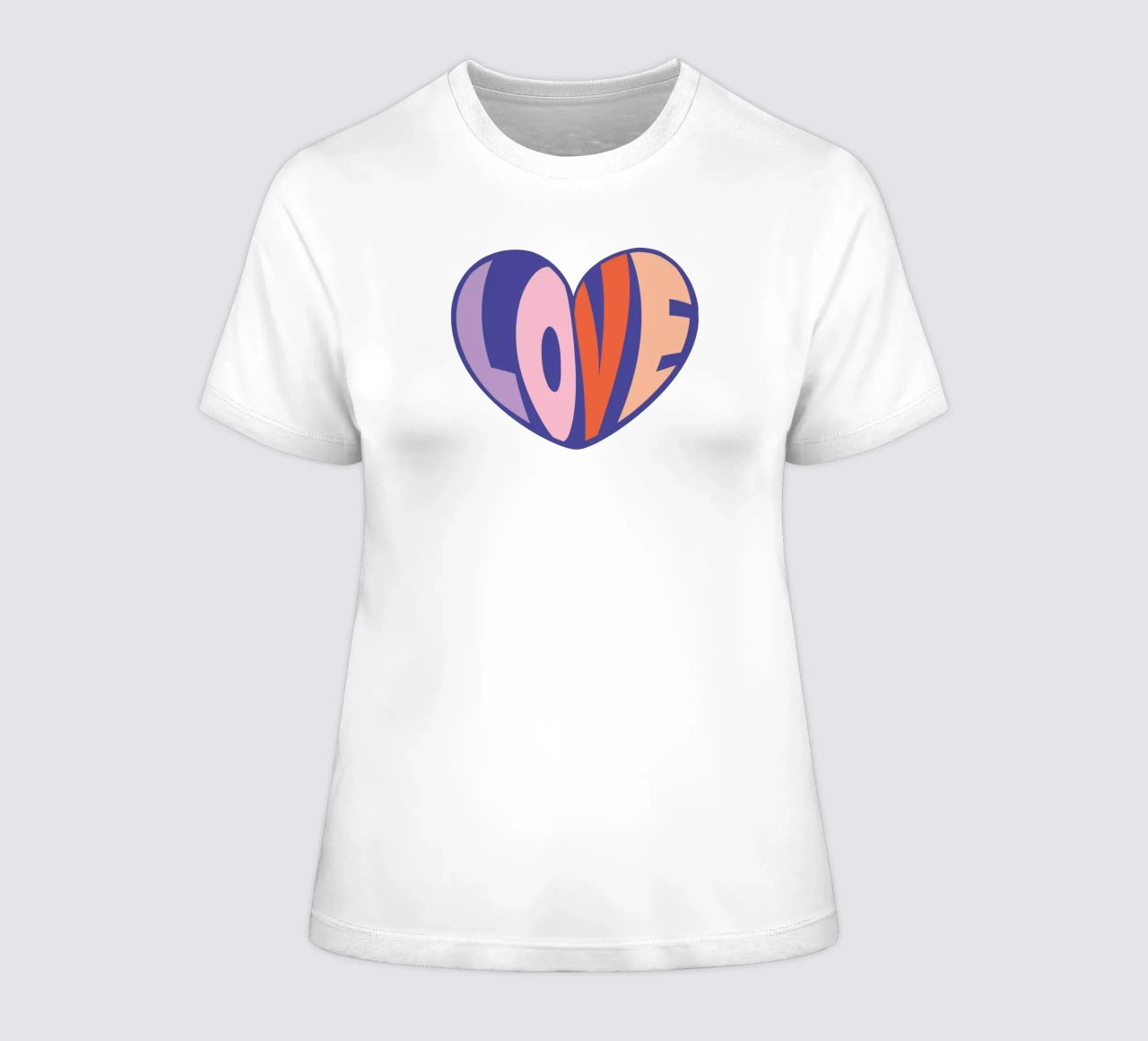du love dans le coeur dames t-shirt getailleerd van alice