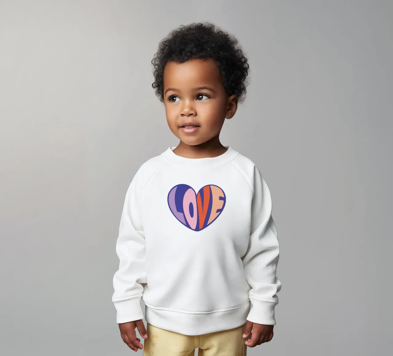 du love dans le coeur sweat pour bébé de alice