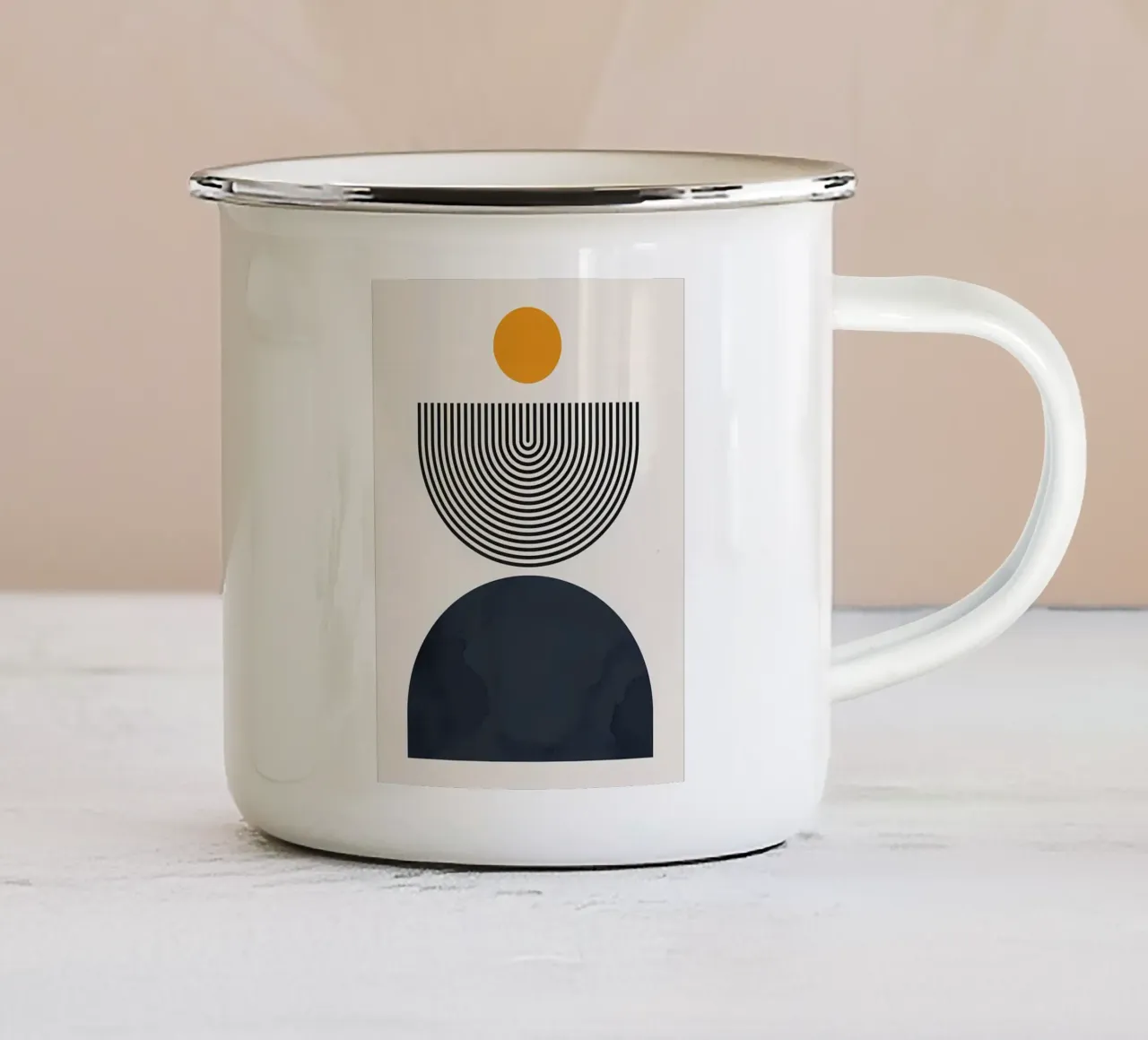 Minimalista tazza in smalto da Noah Bouchard